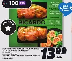IGA RICARDO FRESH SAUSAGE STUFFED CHICKEN BREASTS offer