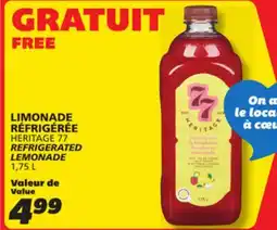 IGA HERITAGE 77 REFRIGERATED LEMONADE offer