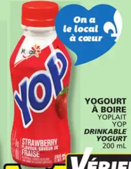 IGA YOPLAIT YOP DRINKABLE YOGURT offer
