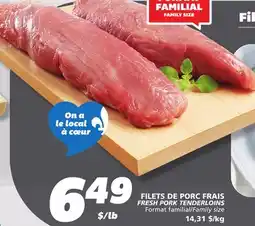 IGA FRESH PORK TENDERLOINS offer