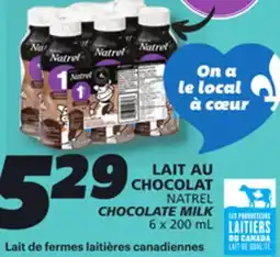 IGA NATREL CHOCOLATE MILK offer