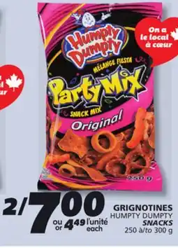 IGA HUMPTY DUMPTY SNACKS offer