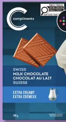 IGA COMPLIMENTS (100 g) SWISS CHOCOLATE offer