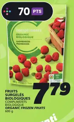 IGA COMPLIMENTS BIOLOGIQUE ORGANIC FROZEN FRUITS offer