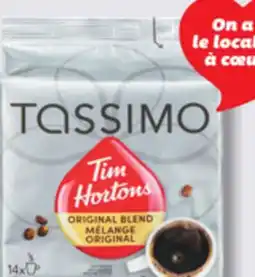 IGA TIM HORTONS TASSIMO (14), K-CUP (10 ou 12) COFFEE offer