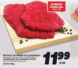 IGA TENDERIZED OR SANDWICH STEAK offer