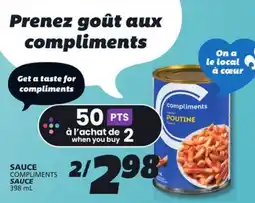 IGA COMPLIMENTS SAUCE offer