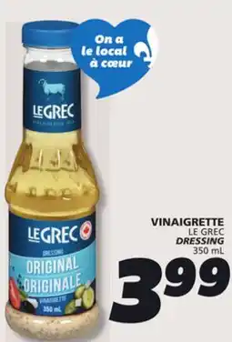 IGA LE GREC DRESSING offer