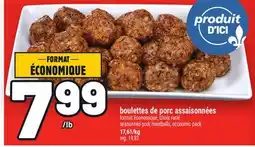 Metro BOULETTES DE PORC ASSAISONNÉES | SEASONNED PORK MEATBALLS offer