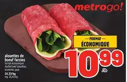Metro ALOUETTES DE BOEUF FARCIES | STUFFED BEEF ALOUETTES offer
