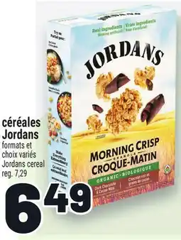Metro CÉRÉALES JORDANS | JORDANS CEREAL offer