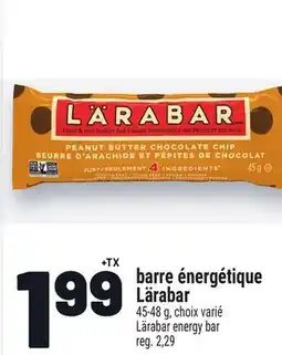 Metro BARRE ÉNERGÉTIQUE LÄRABAR | LÄRABAR ENERGY BAR offer