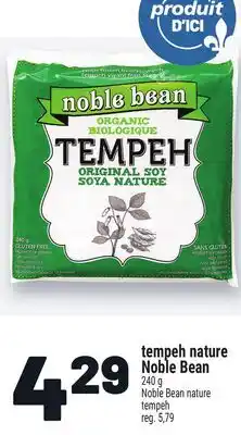 Metro TEMPEH NATURE NOBLE BEAN | NOBLE BEAN NATURE TEMPEH offer