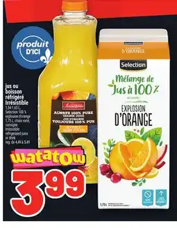 Metro JUS OU BOISSON RÉFRIGÉRÉ IRRÉSISTIBLE | IRRÉSISTIBLE REFRIGERATED JUICE OR DRINK offer