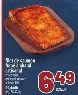 Metro FILET DE SAUMON FUMÉ À CHAUD ARTISANAL | ARTISANAL SMOKED SALMON FILLET offer