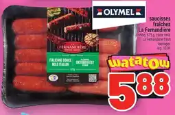 Metro SAUCISSES FRAÎCHES LA FERNANDIÈRE | LA FERNANDIÈRE FRESH SAUSAGES offer
