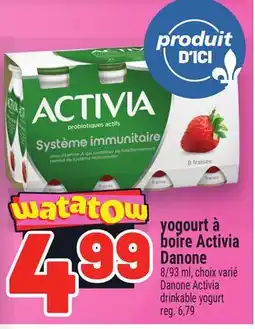 Metro YOGOURT À BOIRE ACTIVIA DANONE | DANONE ACTIVIA DRINKABLE YOGURT offer