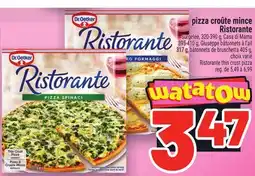 Metro PIZZA CROÛTE MINCE RISTORANTE DR. OETKER | DR. OETKER RISTORANTE THIN CRUST PIZZA offer