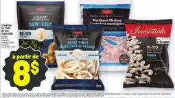 Metro CREVETTES OU FRUITS DE MER IRRÉSISTIBLE | IRRÉSISTIBLE SHRIMP OR SEAFOOD offer