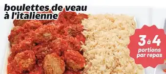 Metro BOULETTES DE VEAU À L'ITALIENNE offer