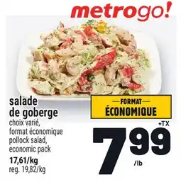 Metro SALADE DE GOBERGE | POLLOCK SALAD offer