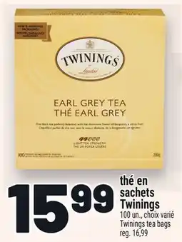 Metro THÉ EN SACHETS TWININGS | TWININGS TEA BAGS offer