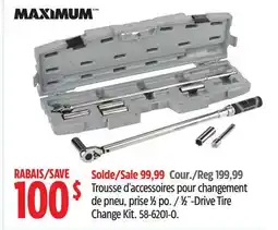 Canadian Tire Maximum 1⁄2˝-Drive Tire Change Kit offer