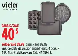 Canadian Tire Vida By Paderno 4-Pc Non-Stick Bakeware Set offer