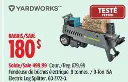Canadian Tire Yardworks 9-Ton 15A Electric Log Splitter offer