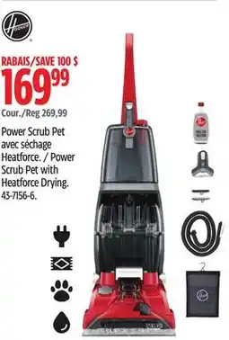 Canadian Tire Hoover Power Scrub Pet with Heatforce Drying offer