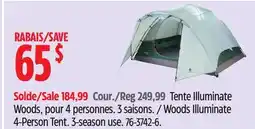 Canadian Tire Woods Illuminate 4-Person Tent offer