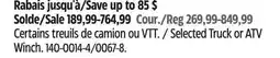 Canadian Tire Selected Truck or ATV Winch offer