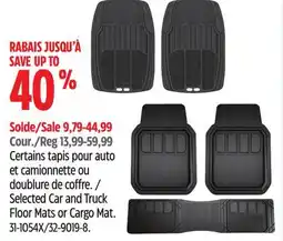 Canadian Tire Selected Car and Truck Floor Mats or Cargo Mat offer