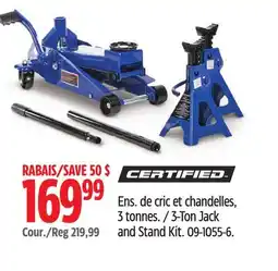 Canadian Tire Certified 3-Ton Jack and Stand Kit offer