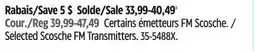 Canadian Tire Selected Scosche FM Transmitters offer