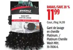 Canadian Tire Platinum Chenille Wash Mitt offer