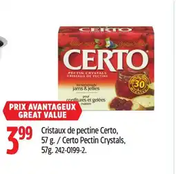 Canadian Tire Certo Pectin Crystals, 57g offer