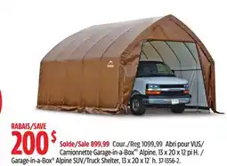 Canadian Tire ShelterLogic Garage-in-a-Box Alpine SUV/Truck Shelter, 13 x 20 x 12´ h offer