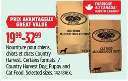 Canadian Tire Country Harvest Dog, Puppy and Cat Food offer