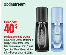 Canadian Tire SodaStream Terra Sparkling Water Maker offer