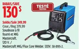 Canadian Tire Mastercraft MIG/Flux Core Welder offer