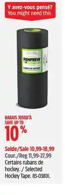 Canadian Tire Selected Hockey Tape offer