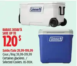 Canadian Tire Igloo Selected Coolers offer