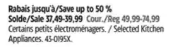 Canadian Tire Selected Kitchen Appliances offer