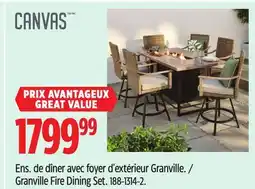 Canadian Tire Granville Fire Dining Set offer