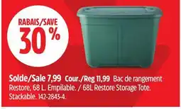 Canadian Tire 68L Restore Storage Tote offer