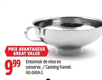 Canadian Tire Canning Funnel offer