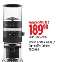 Canadian Tire Burr Coffee Grinder offer