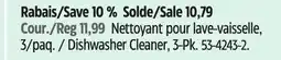 Canadian Tire Affresh Dishwasher Cleaner, 3-Pk offer