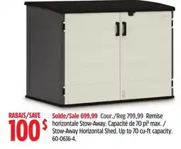 Canadian Tire Stow-Away Horizontal Shed offer